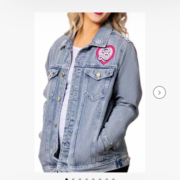 NWT 2XL Cakeworthy Barbie denim jacket - Picture 1 of 8